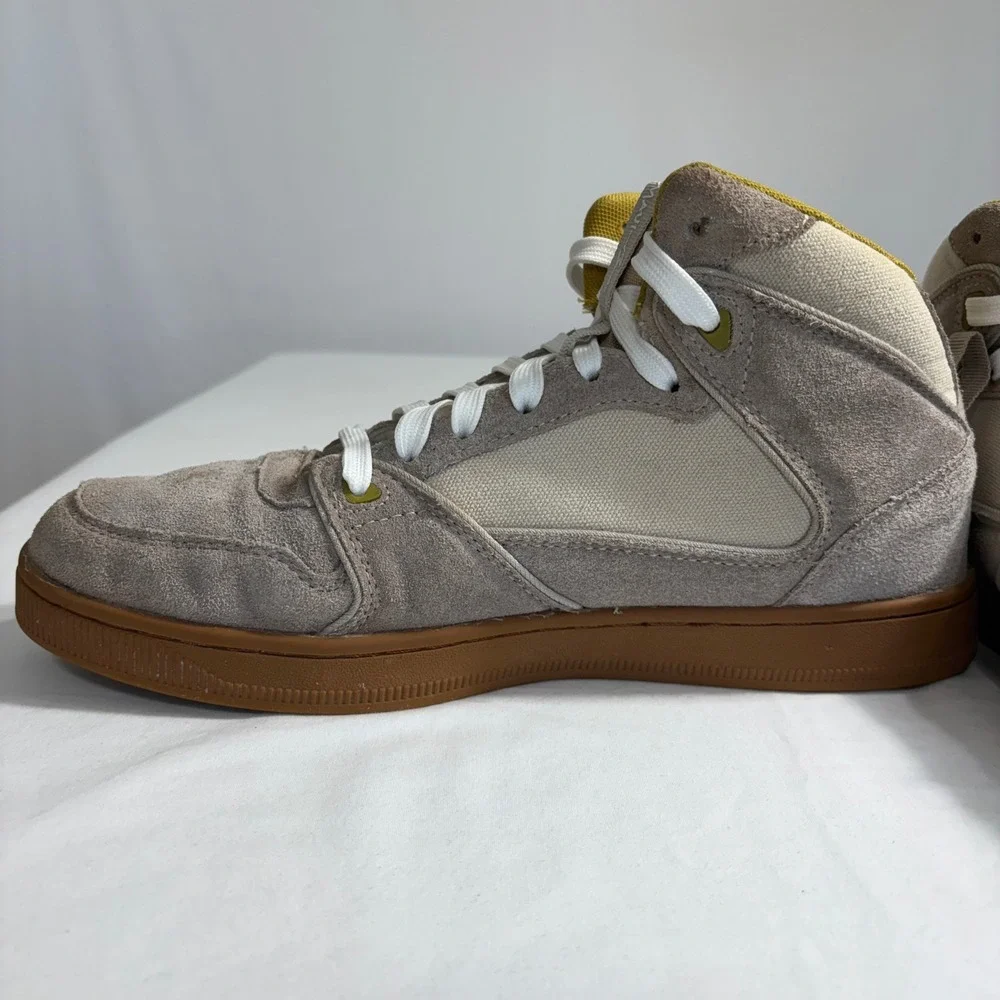 Maui and Sons Beige Suede Leather High Top Sneakers Skate‎ Shoes Mens 9
